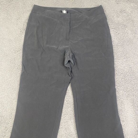 Eileen Fisher Pants Womens Medium Black Pull On Career Office No Material TAG - Picture 2 of 8